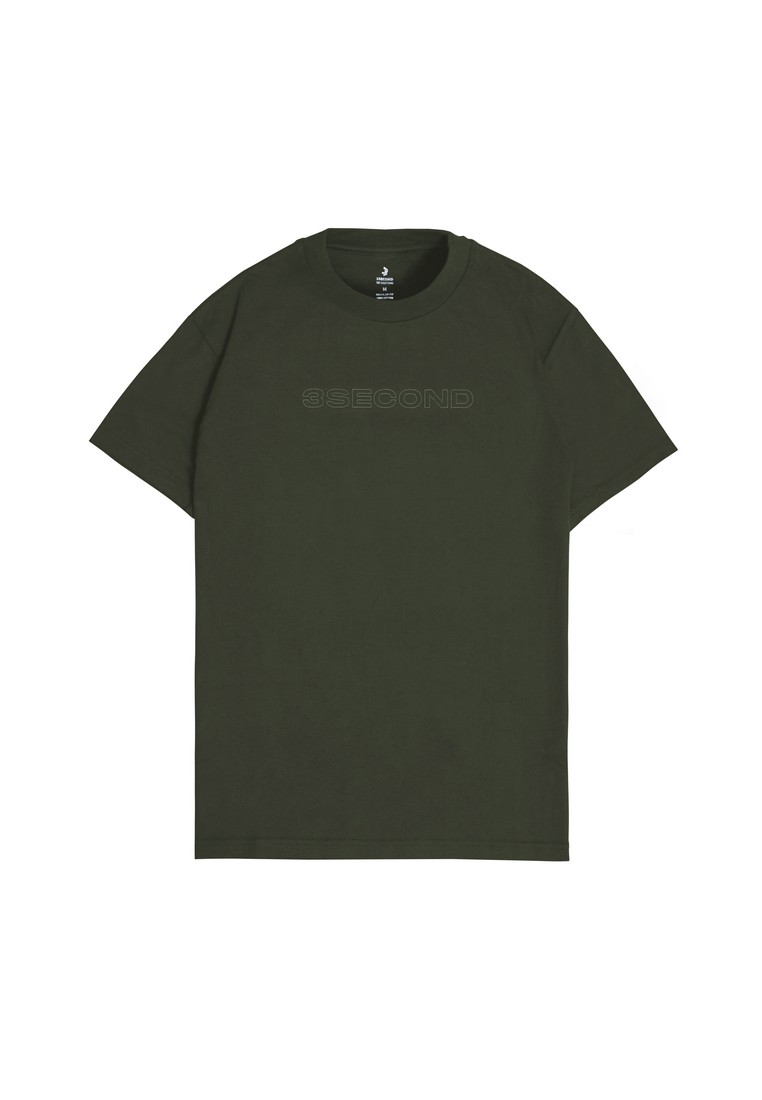 3Second Men's T-Shirt Ultra Soft Cotton Classic Script Embroidery ES-180723
