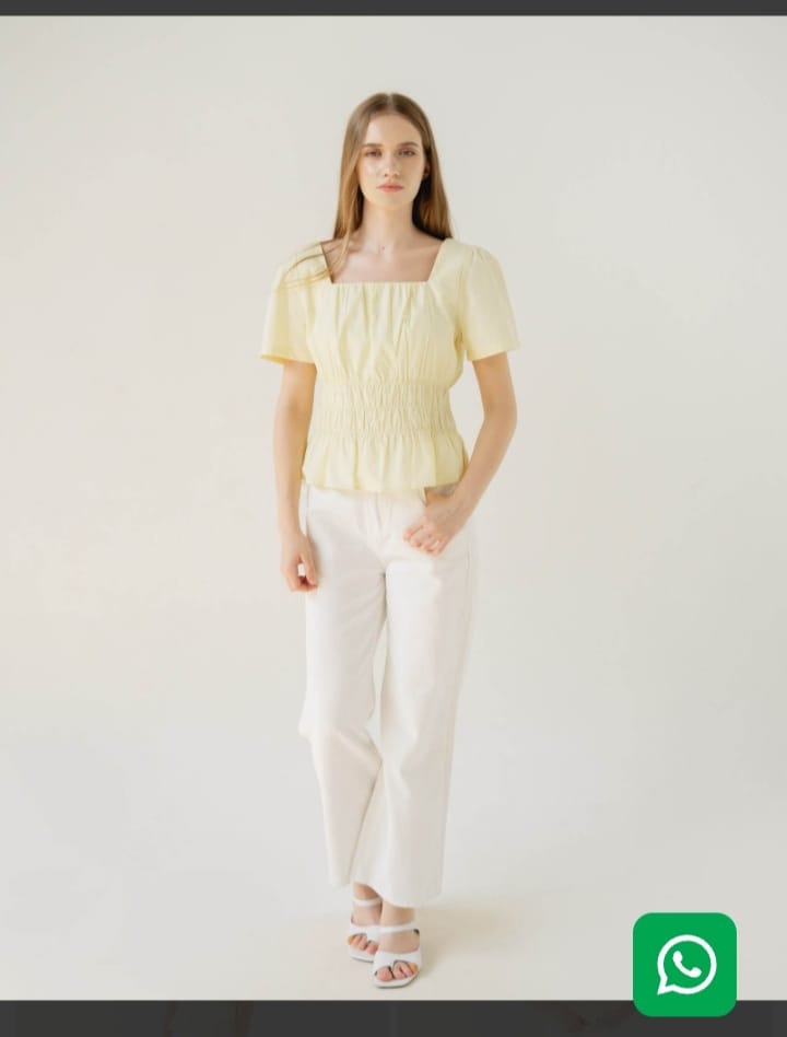 Ralune Ruffle Top Yellow – 182447