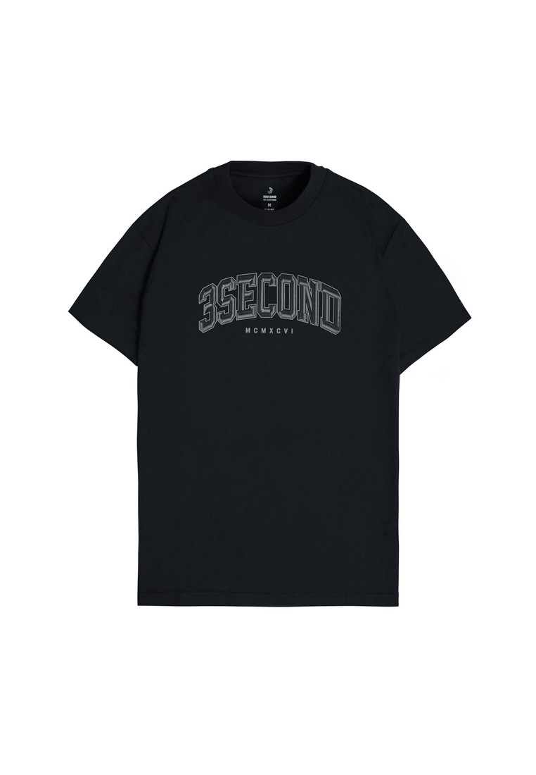 3Second T-Shirt Basic Curve Logo Comfy Slim Fit ES-310723