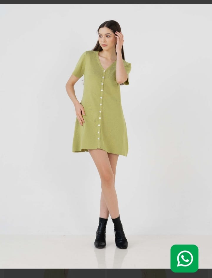 Midori Knite Dress Lime – 786313